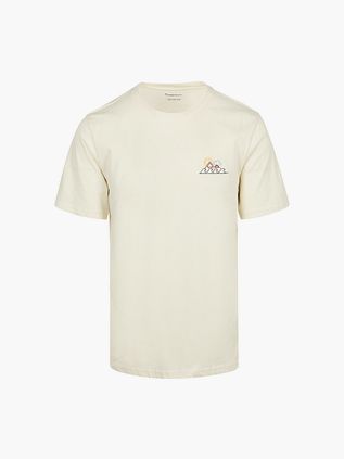 KnowledgeCotton Apparel Camiseta Wit