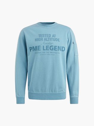 PME Legend Sweater Logo Lyseblå