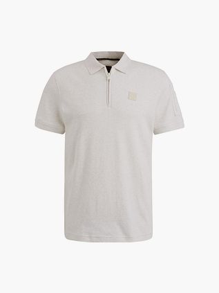 Polo Half-Zip Interlock de PME Legend en color ecru