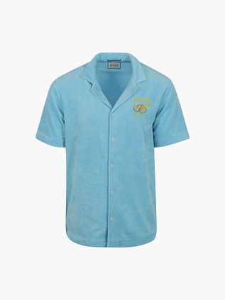 Scotch and Soda Shirt Terry Cloth Light Blue