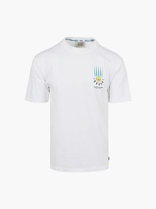 Scotch & Soda T-shirt med artwork-print, hvid