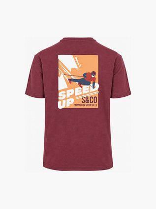 Supply & Co T-Shirt Imprimé au dos Trevor Bordeaux