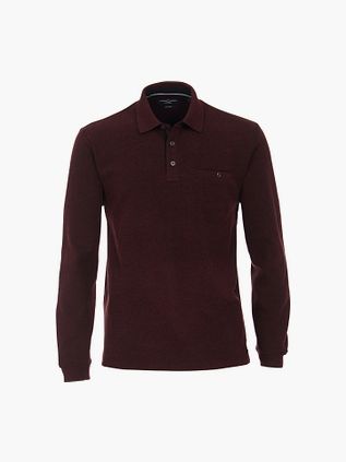 Casa Moda Piké Långärmad Bordeaux