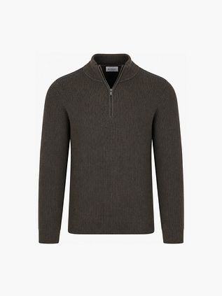 Suitable Pull Demi-Zip Patch Olive