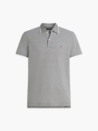 Tommy Hilfiger Linen Piqué Polo Shirt Grün
