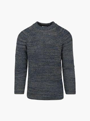 KnowledgeCotton Apparel Trøje Yarn Blå