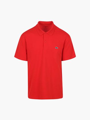 Lacoste Polo oddychające czerwone