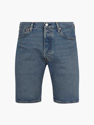 Levi's 501 Short en Denim Bleu Moyen