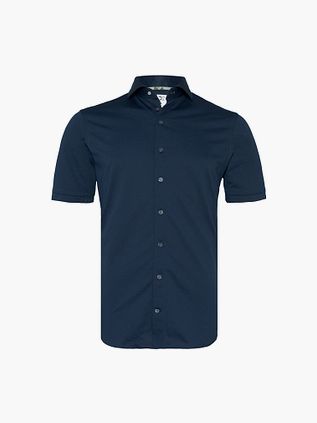 R2 Chemise Japanese Knitted Manches Courtes Marine
