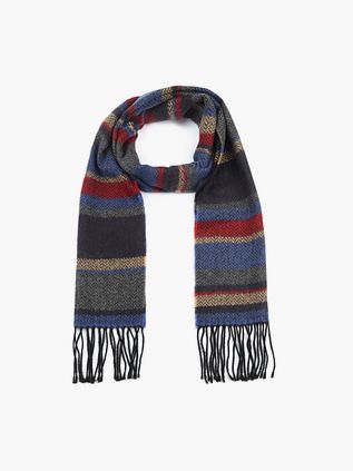 Suitable Echarpe Pour Hommes Bleu Rouge