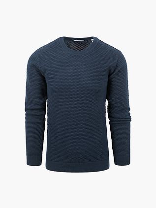 KnowledgeCotton Apparel Trøje Vagn Mørkeblå