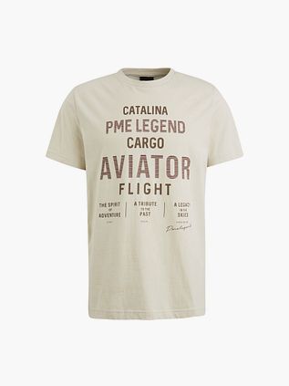 PME Legend Jersey Logo T-Shirt Ecru