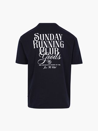 Supply & Co T-shirt Backprint Marinblå
