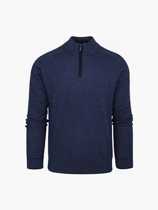 Blue Industry Halv Zip Trøje Mørkeblå