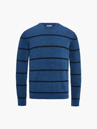 Cast Iron Trøje Stribet Mørkeblå