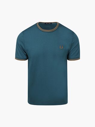 Fred Perry Twin Tipped T Shirt Petrol