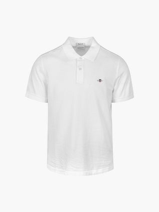 Gant Shield Piqué Poloshirt Hvid