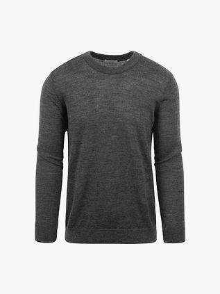 KnowledgeCotton Apparel Pullover i uld, Antracit