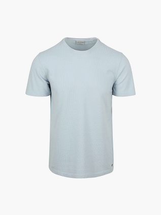 No Excess Struktur T-Shirt Lyseblå