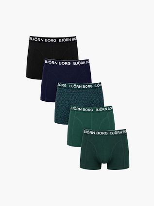 Bjorn Borg Boxershorts Cotton Stretch 5-pak Grøn