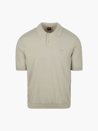 BOSS Polo Asac w odcieniu greige