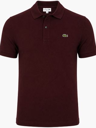 Lacoste Poloshirt Pique Aubergine