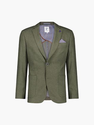 R2 jerseyblazer Birdseye Grøn