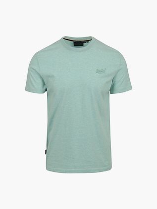 Superdry Klassisk T-shirt i Lysegrøn Melange