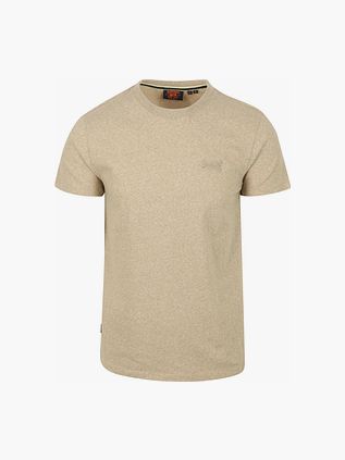 Superdry Klassisk T-shirt i Melange Beige