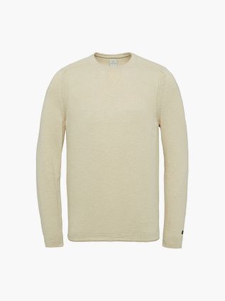 Cast Iron Trøje i Beige Linned