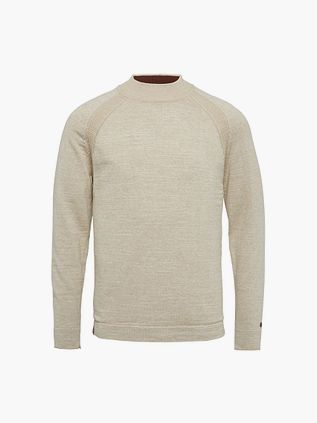 Cast Iron Trøje i Melange Beige