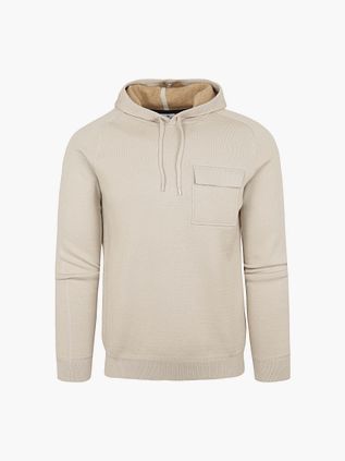 Hoodie Beige Blue Industry