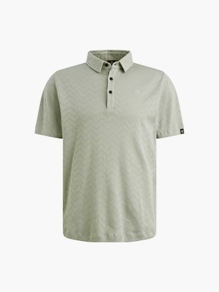 Koszulka polo Vanguard z żakardowej dzianiny w kolorze zielonym