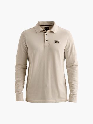 PME Legend American Classic Longsleeve Poloshirt Bone White