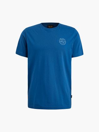 PME Legend Single Jersey T-shirt Tryk Blå