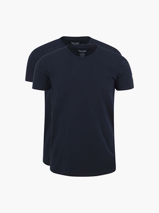 PME Legend T-Shirt Simple Lot de 2 Col Rond Marine