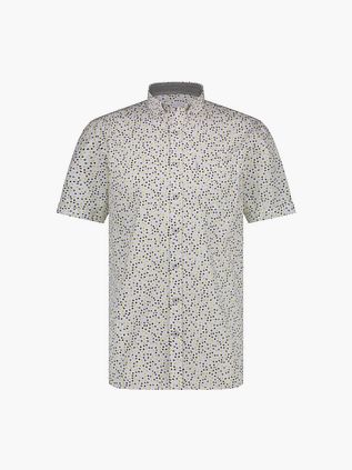 State Of Art Skjorte Med Korte Ærmer, Print, Grøn