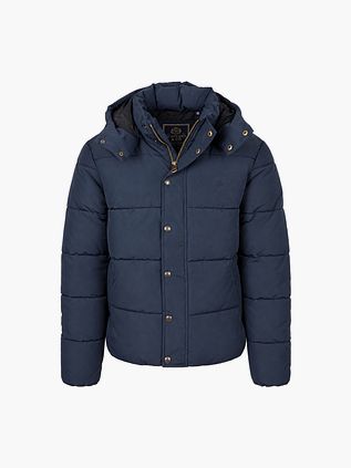Superdry Pufferjacke Premium Hooded Dunkelblau