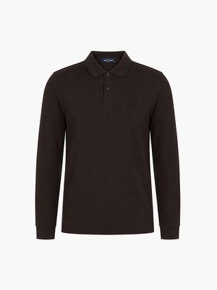 Fred Perry Polo Manches Longues Marron 86C