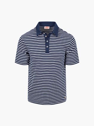 Armor-Lux Poloshirt Stripes Navy
