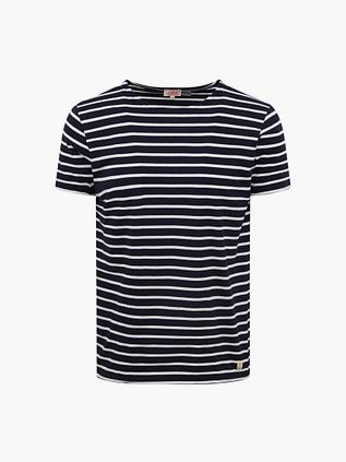 Armor-Lux T-Shirt Strepen Navy