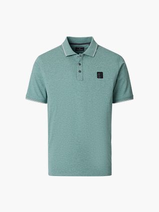 CASAMODA Polo Shirt Jersey Tipping Green