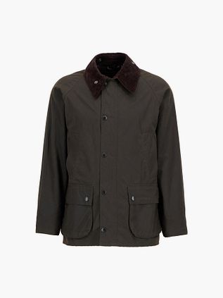 Chaqueta encerada Barbour Classic Bedale en verde oliva