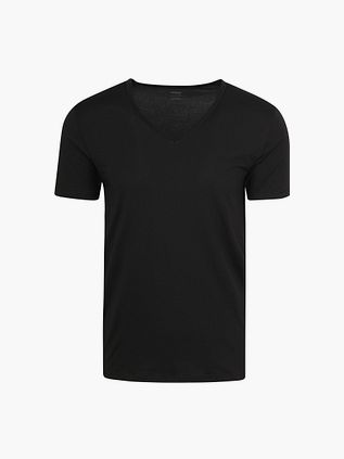 Mey Dry Cotton V-hals T-skjorte Svart