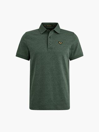 PME Legend Poloshirt Jacquard Jersey Olivengrøn