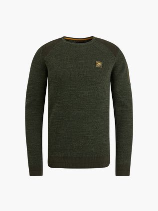 Sweter PME Legend Rib Melange w kolorze ciemnozielonym