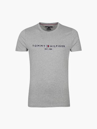 T-Shirt Tommy Hilfiger con logo grigia