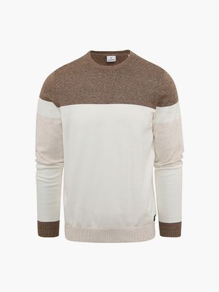 Blue Industry Pullover Stribe Brun