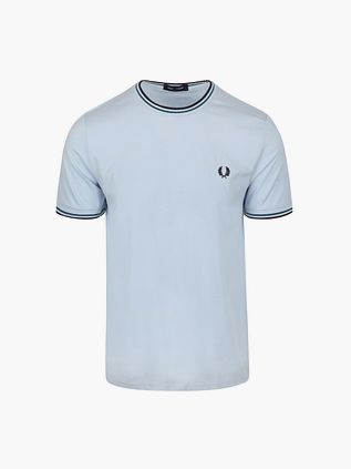 Fred Perry M1588 Twin Tipped T-shirt Lyseblå