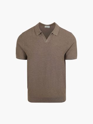 Profuomo Polo Riva Luksus Struktur Taupe